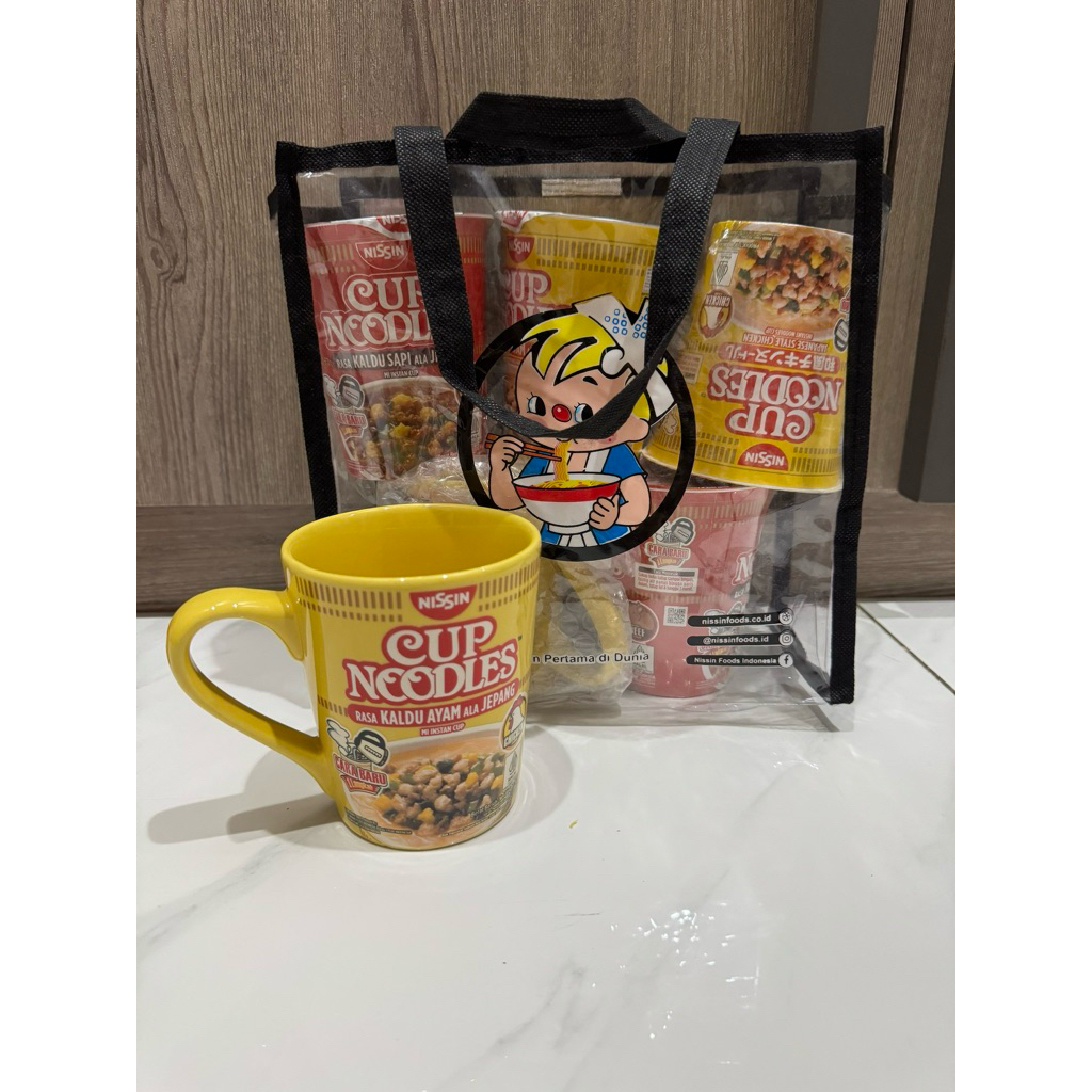 Nissin Mie Instant dengan Mug /Mangkok/Paket Mie Instant Nissin/NISSIN IRVINS /PAKET PRJ 2025 NISSIN