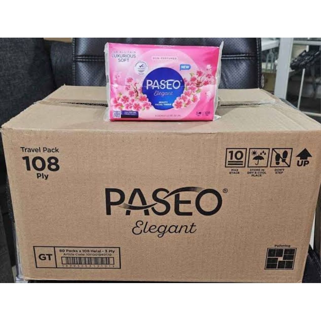 Tisu Paseo Elegant Travel Pack 108 Helai 1 Dus