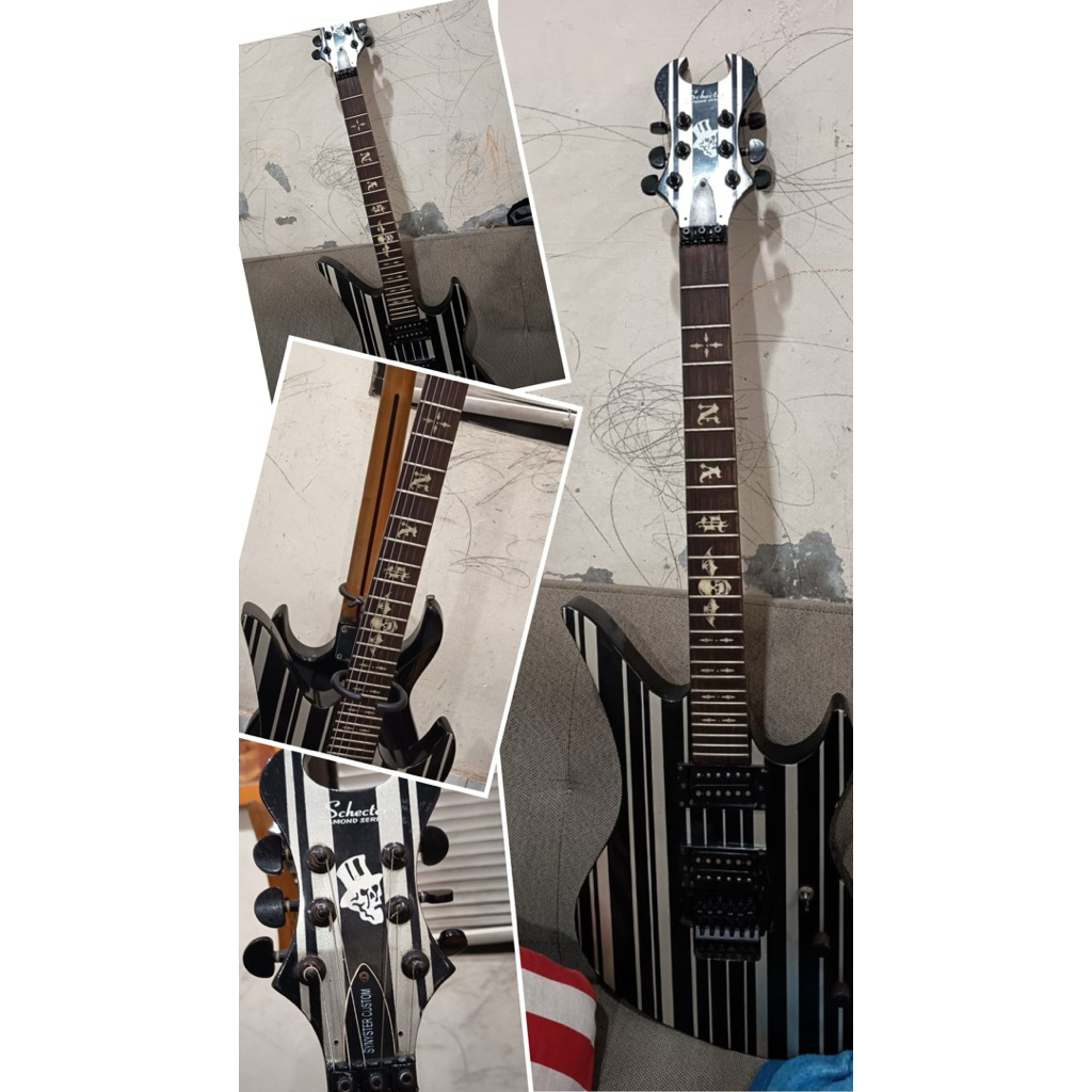 Gitar,Guitar elektrik shecter custum Diomond series