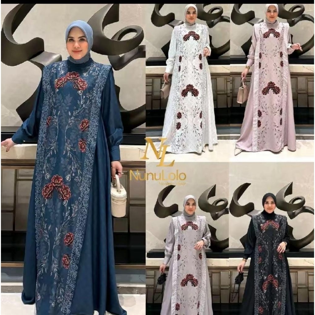 aleya dress by nunulolo /gamis aleya nunulolo