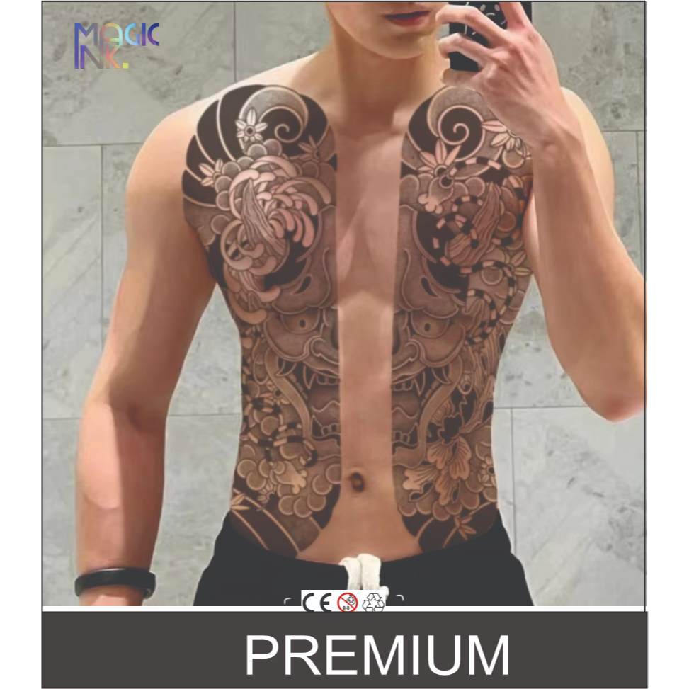 KS Tattoo Temporary YAKUZA Fruit Ink size 34cm X 48cm