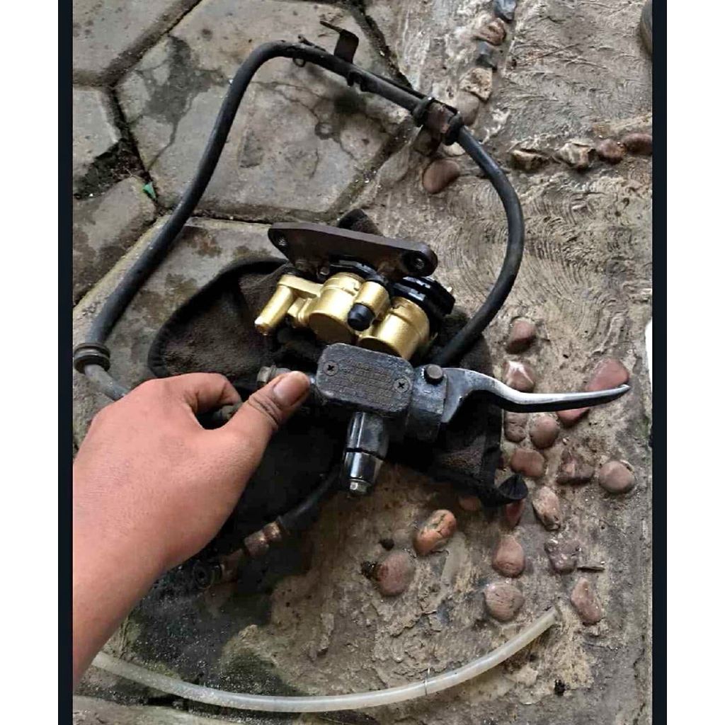 pengeriman set master rem kaliper pala babi supra x 125 original lepasan