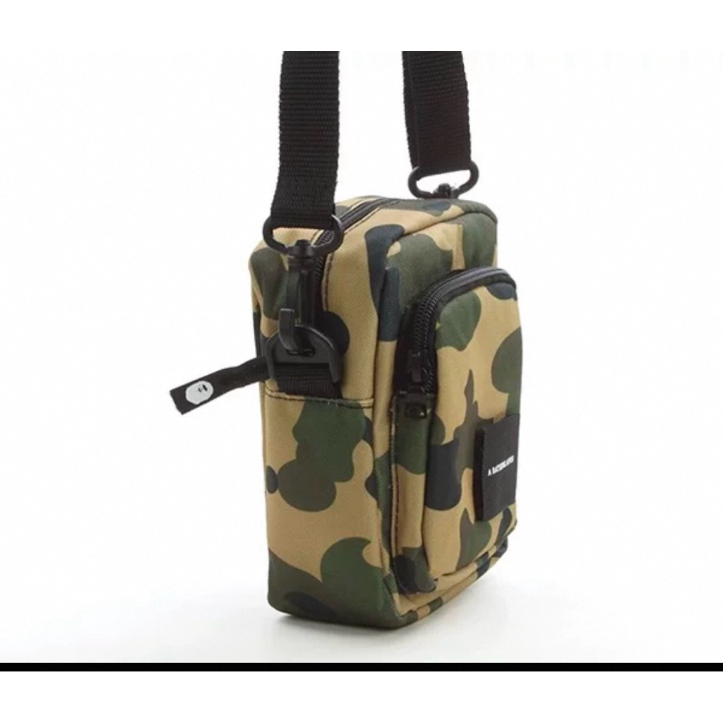 HOT DEALS TAS SELEMPANG MINI BAPE CAMOUFLAGE UNISEX SLING BAG PRIA WANITA GAYA STREETWEARE