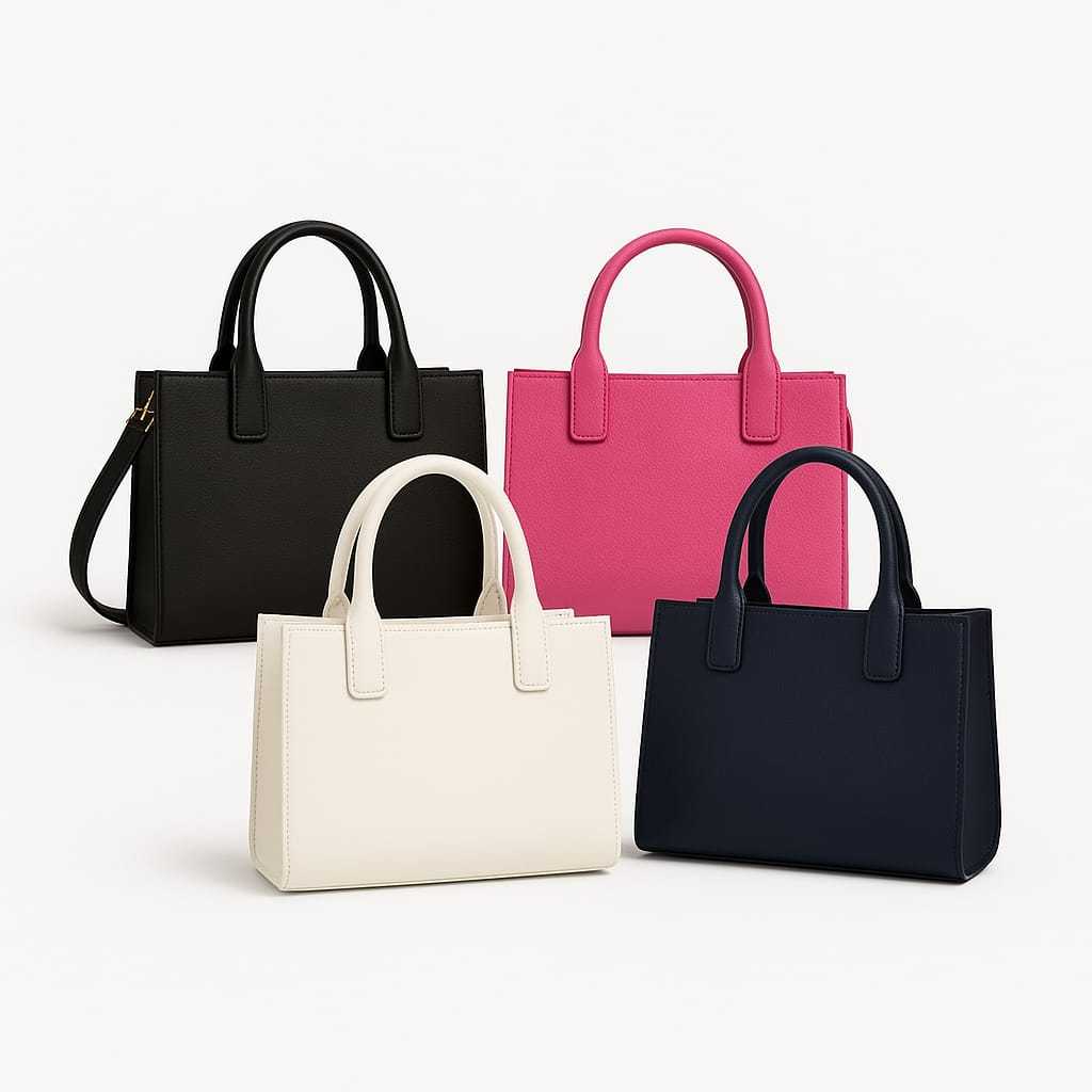 Tas 146437 Micro Ella Nylon / Canvas / Leather White Top Handle Crossbody Bag