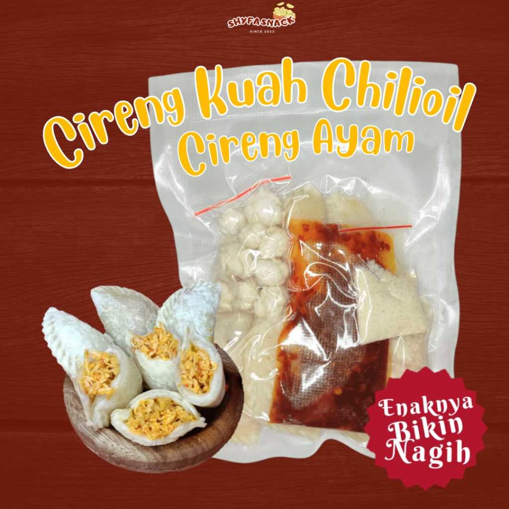 CIRENG KUAH CHILIOIL ISI CIRENG AYAM 5 PCS