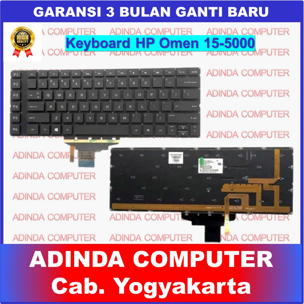 Keyboard HP OMEN Gaming Notebook 15-5000 15-5015TX 15-5024TX 15-5108TX 15T-5000 15T-5100