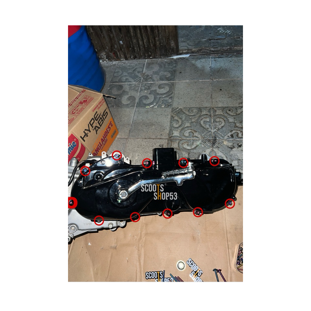 baut titanium gr5 set bak cvt full yamaha mio sporty smile