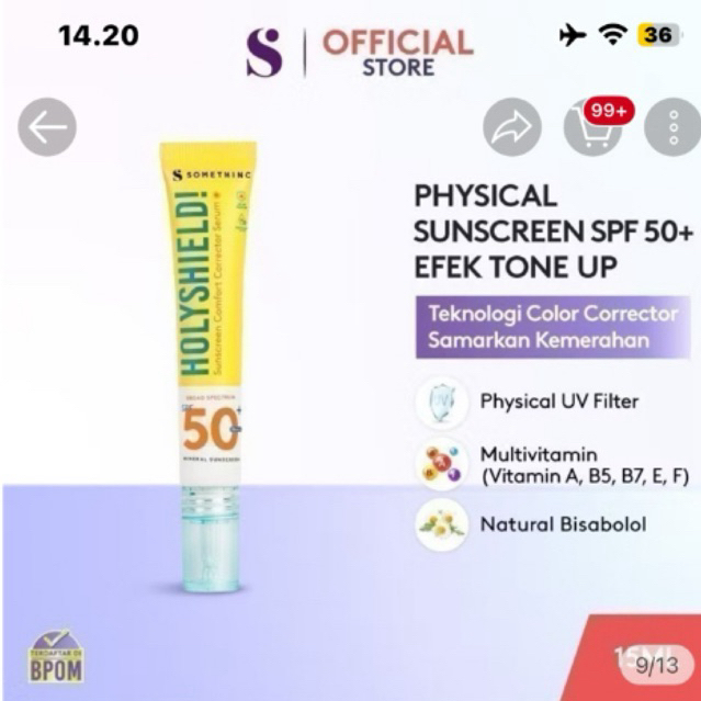 SOMETHINC | SUNSCREEN SPF 50 | HOLYSHIELD