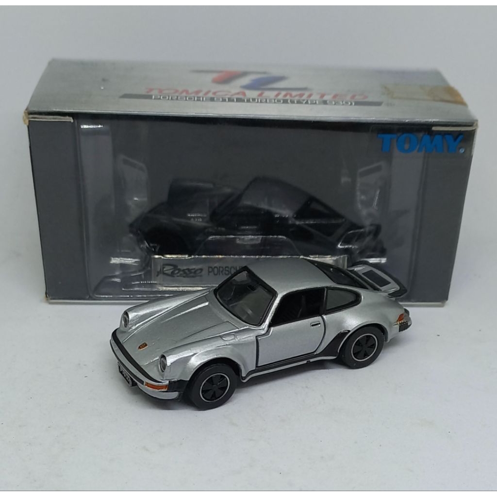 tomica limited tl porsche 911 turbo (type 930) 0046 tomy biru diecast (t)
