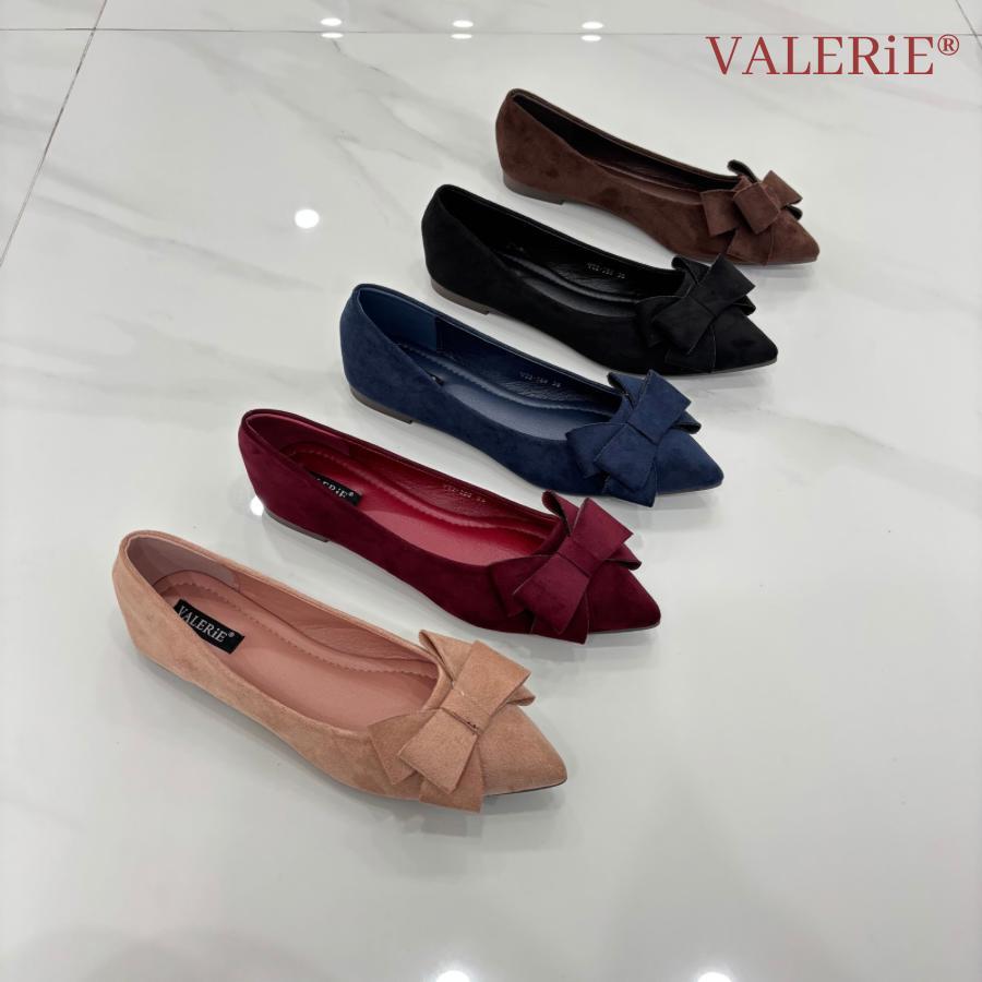 VALERIE Sepatu Flat V22-358 Beludru Import Size 36-40