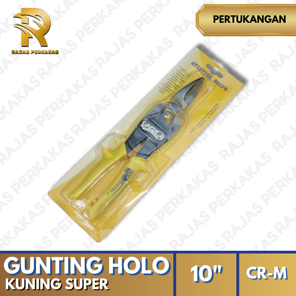 GUNTING HOLO 10” KUNING SUPER CR-M / GUNTING HOLO / GUNTING HOLO