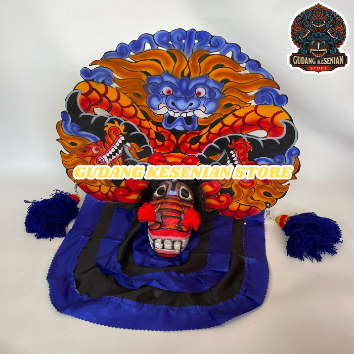 Barongan Kayu Kapsul Biru No 4 Jamang Talang free kemul