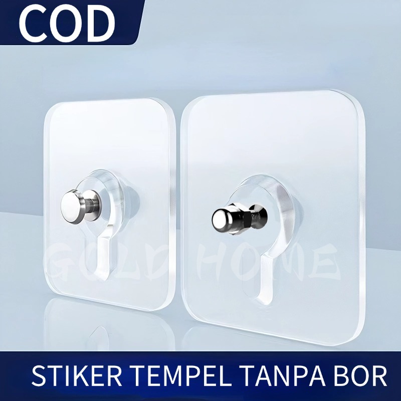 Gantungan Hook Magic Baut Paku Perekat Tempel Tanpa Bor Gantungan Hook Baut Tempel Serbaguna / Perek