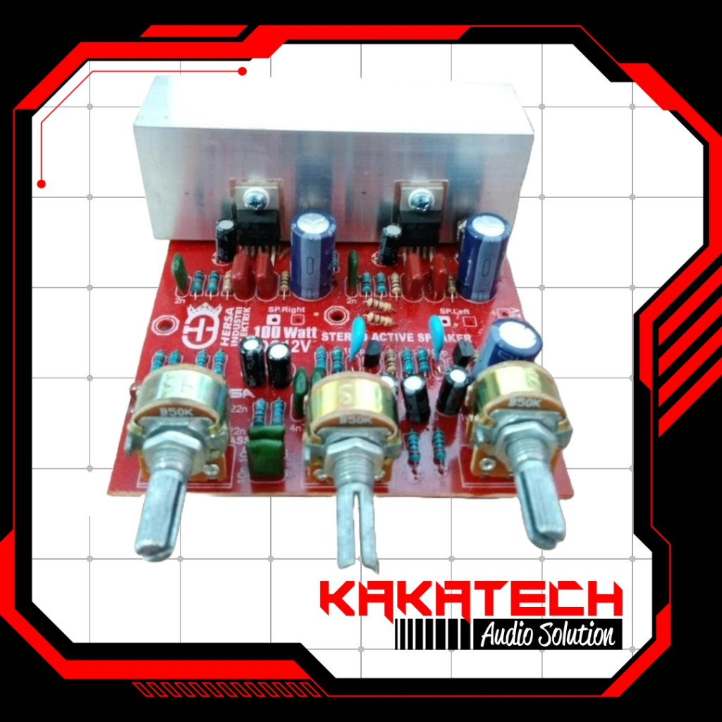 Power TDA 2003 Stereo Amplifier 12V Tone Control Kit 3 potensio 100 watt