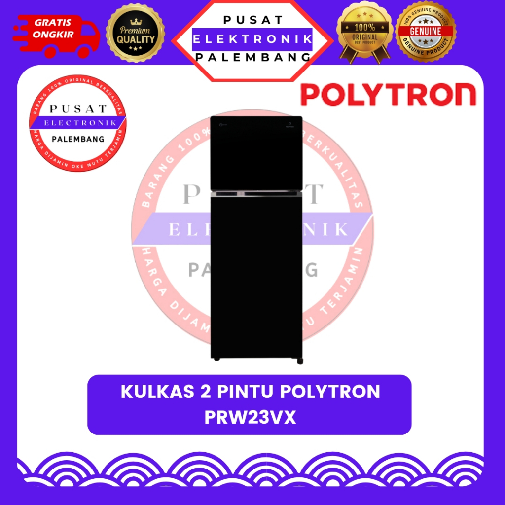 KULKAS 2 PINTU POLYTRON PRW-23VX KULKAS 2 PINTU PALEMBANG