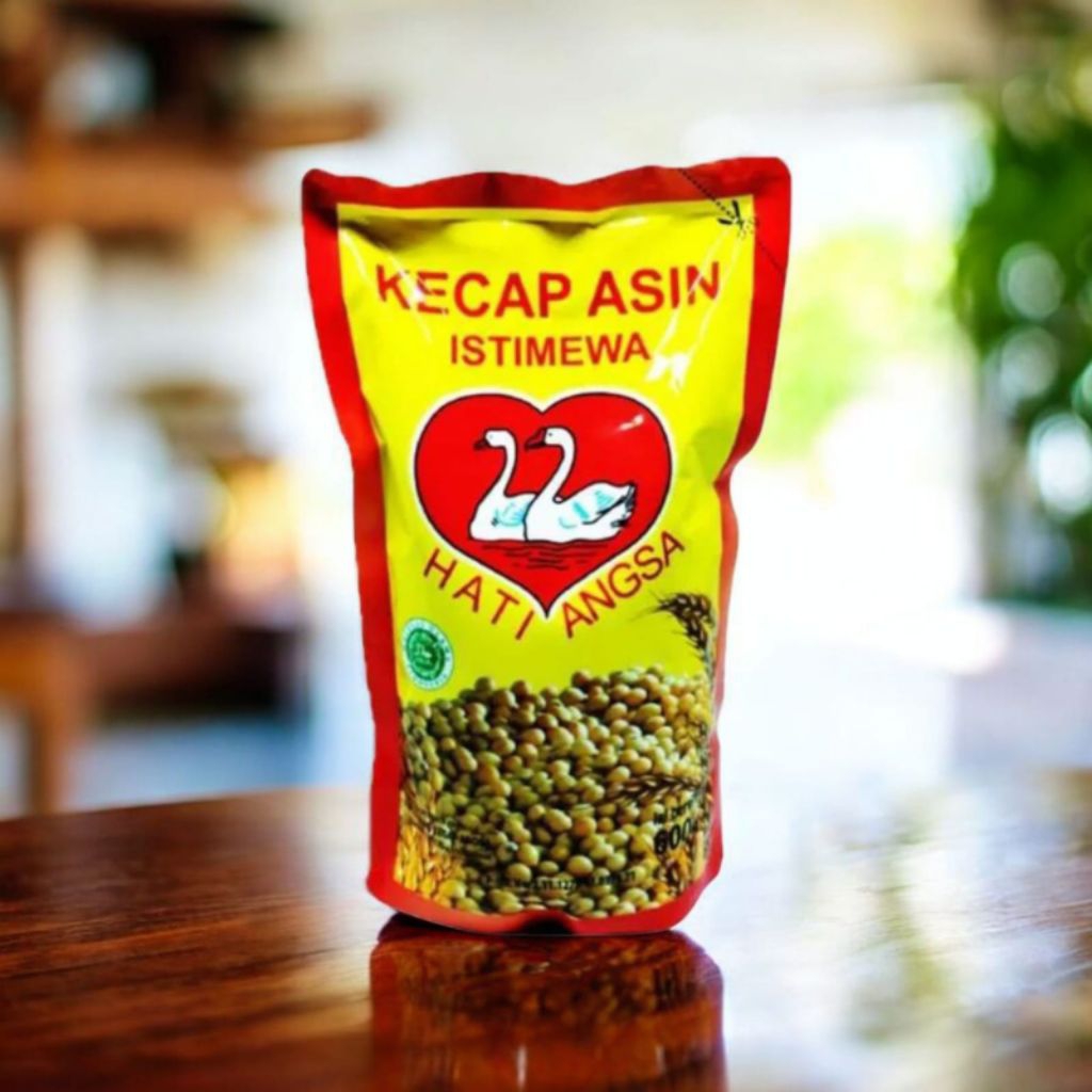 Kecap Asin Cap  Hati Angsa Refill 600ml Kecap Medan Halal