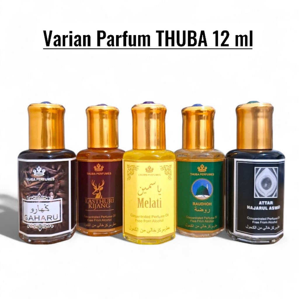 { 12ML VARIAN ARABIAN } Parfum THUBA Pria Wanita Roll On Minyak Wangi Arabian Non alkohol