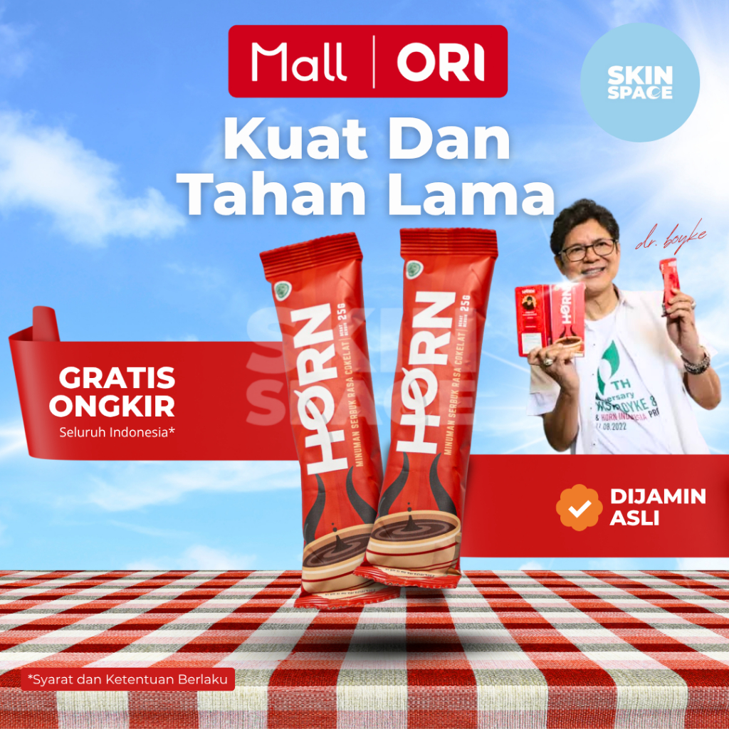 HORN by dr Boyke Minuman Coklat Stamina Pria untuk Performa & Energi Maksimal.
