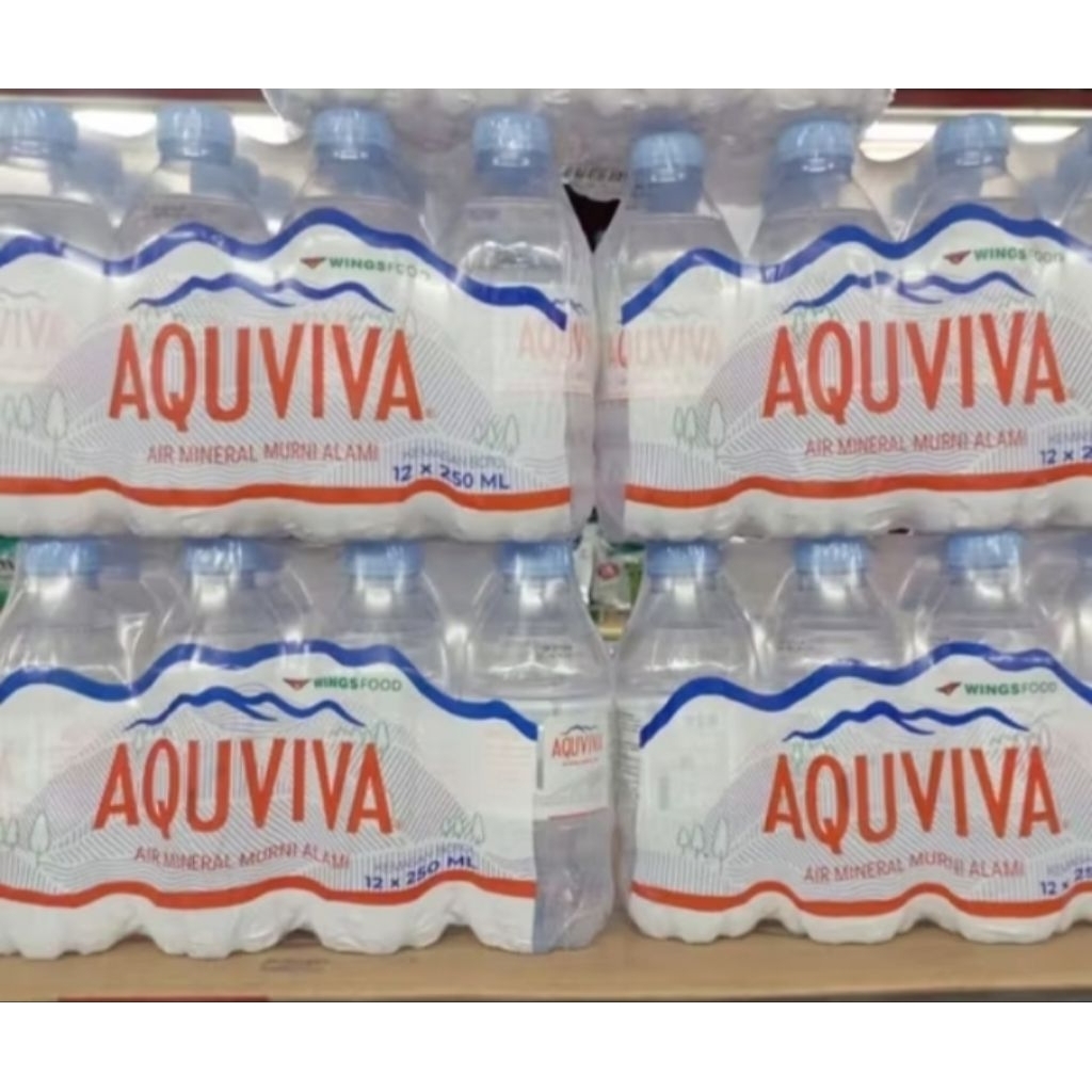 Aquviva air mineral 250 ml 1 pack isi 12 botol