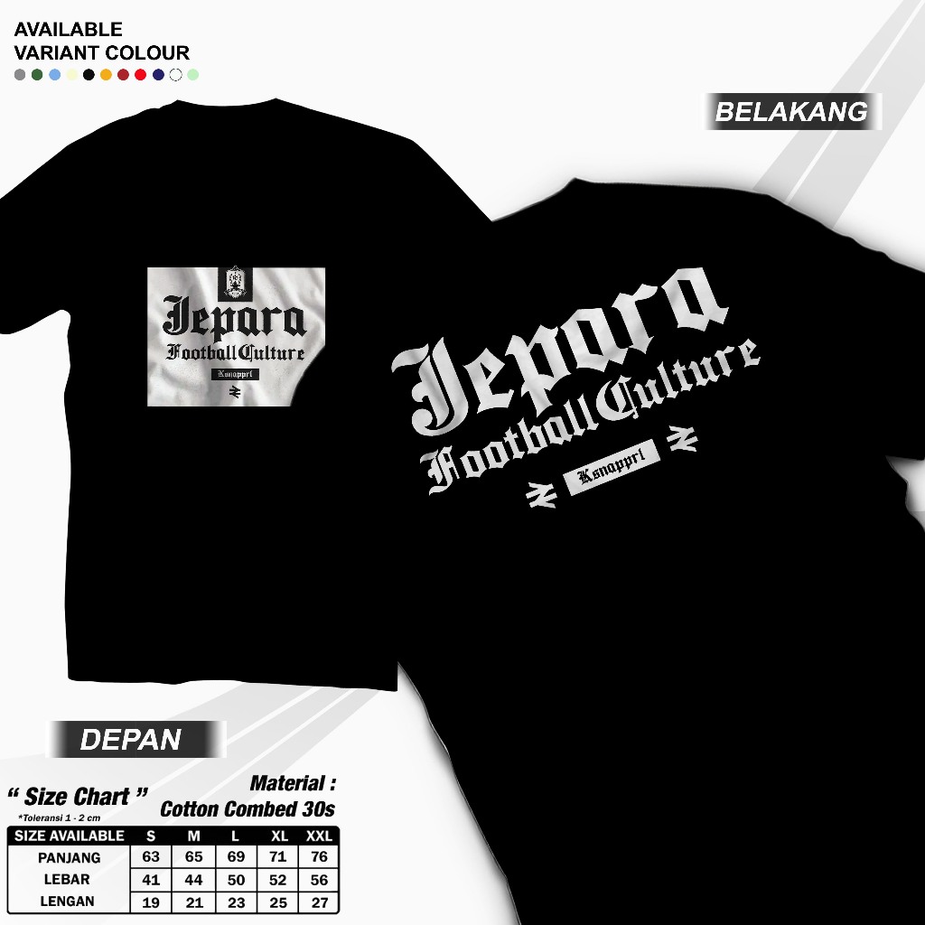 Kaos PERSIJAP JEPARA 1954 Suporter Banaspati Tshirt Jepara Football Culture
