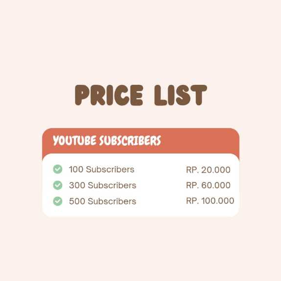 Subscriber Youtube Aktif - Low Drop Bergaransi (Permanen)