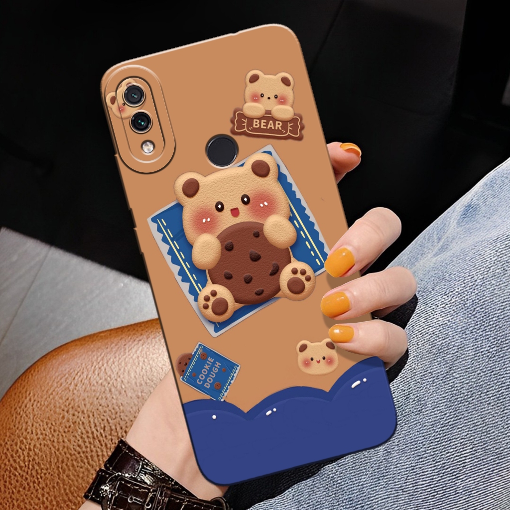 Softcase Hp Xiaomi Redmi Note 7/ Note 7 Pro - Fashion Case Bear - Case Redmi Note 7/ Note 7 Pro - Si