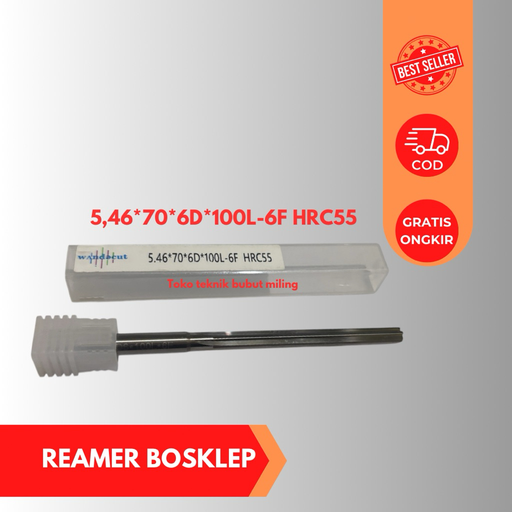 Reamer Bosklep Carbide Long 100