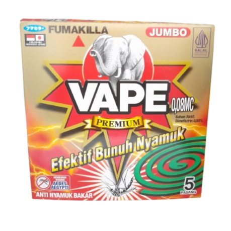 VAPE JUMBO PREMIUM COIL / OBAT NYAMUK BAKAR ISI 5 PASANG