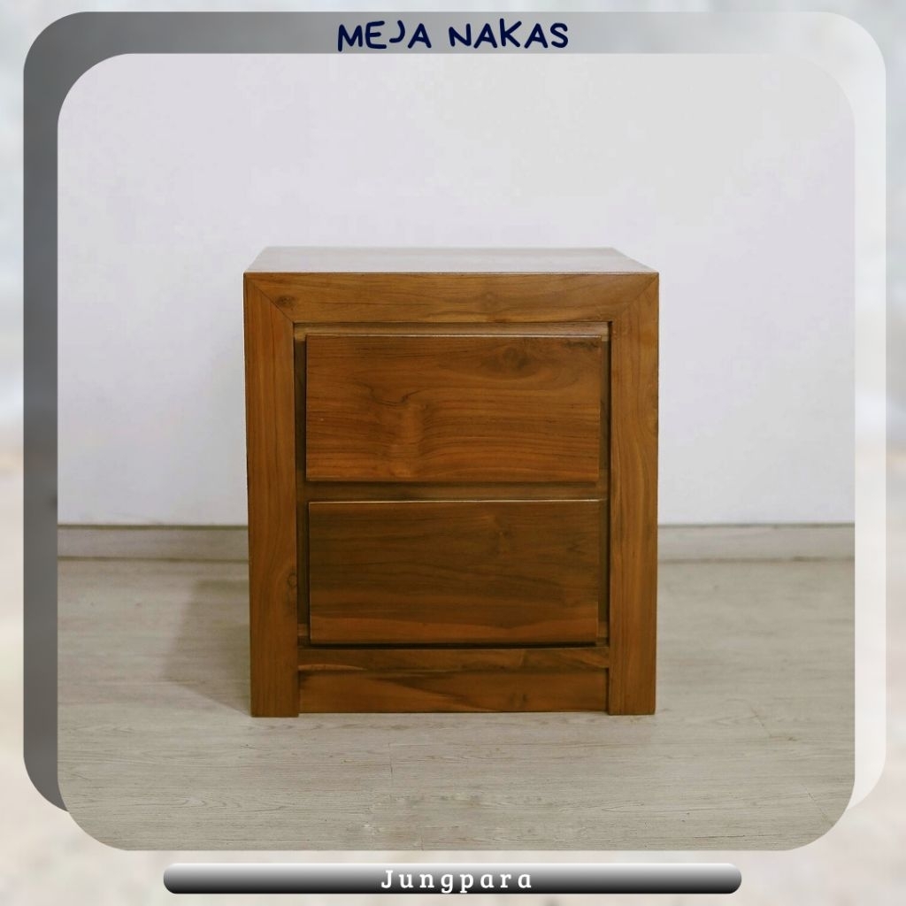 Meja nakas minimalis meja kecil kayu jati