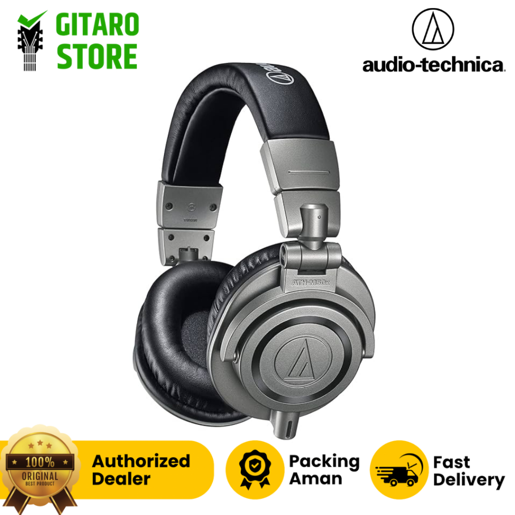 Audio-Technica ATH-M50xGM Professional Monitor Headphones Audio Technica ATH M50 X Gun Metal