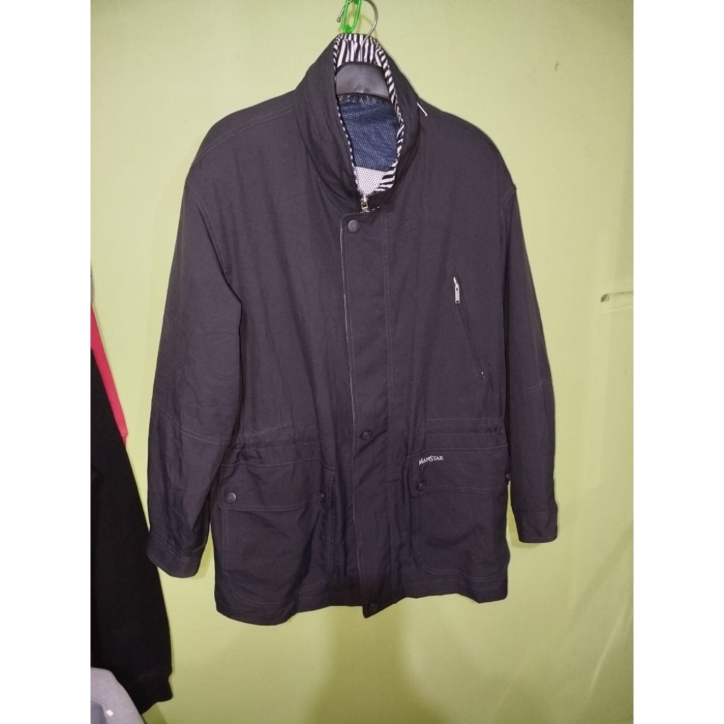 JAKET PARKA OUTDOOR MANSTAR KOLON MODE HIDDEN HOODIE