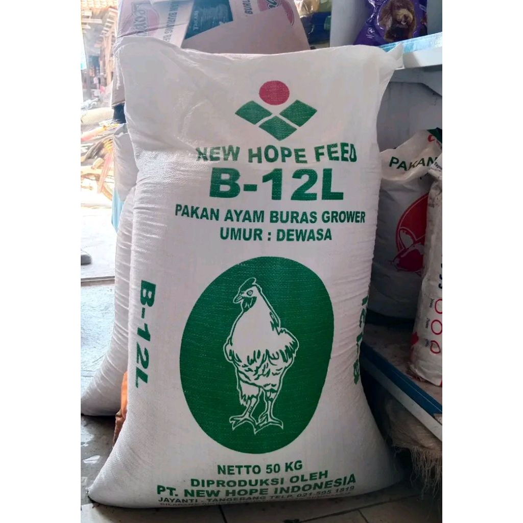 pakan ayam new hope B-12L repack 1kg