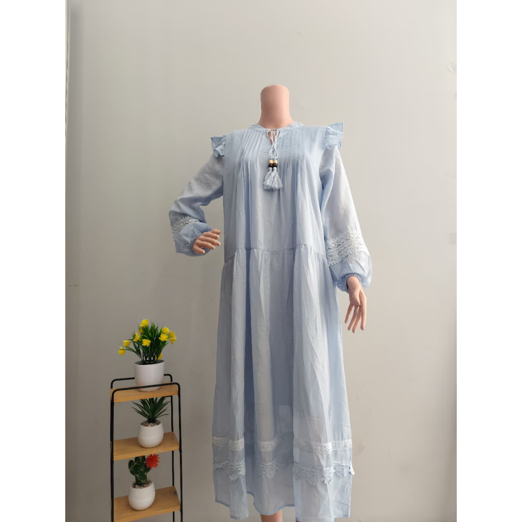 Dress Wanita Import Korean Style Gamis Wanita dengan Gaya Fashion Korea