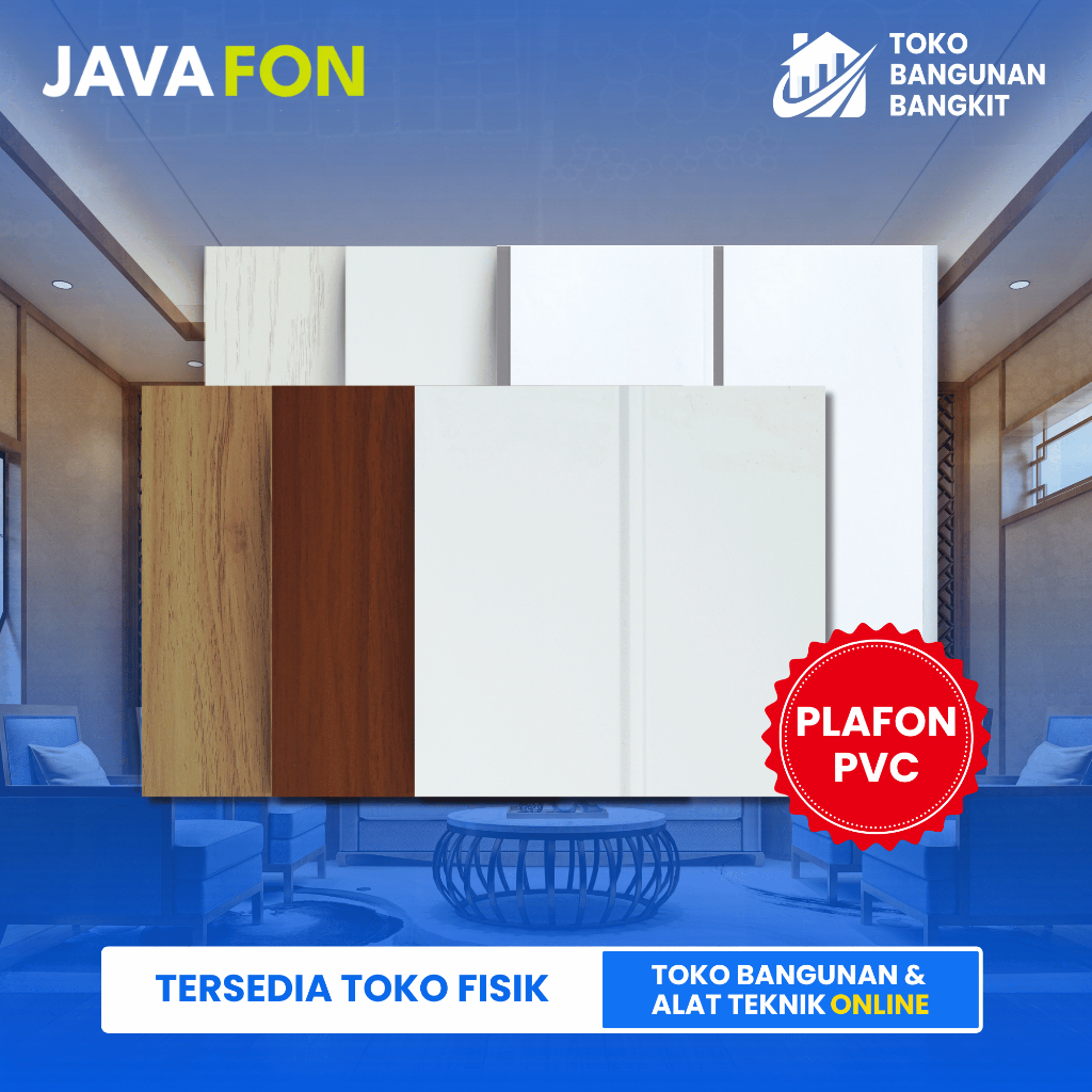 PROMO PLAFON PVC JAVAFON - Tebal 8mm Lebar 20mm