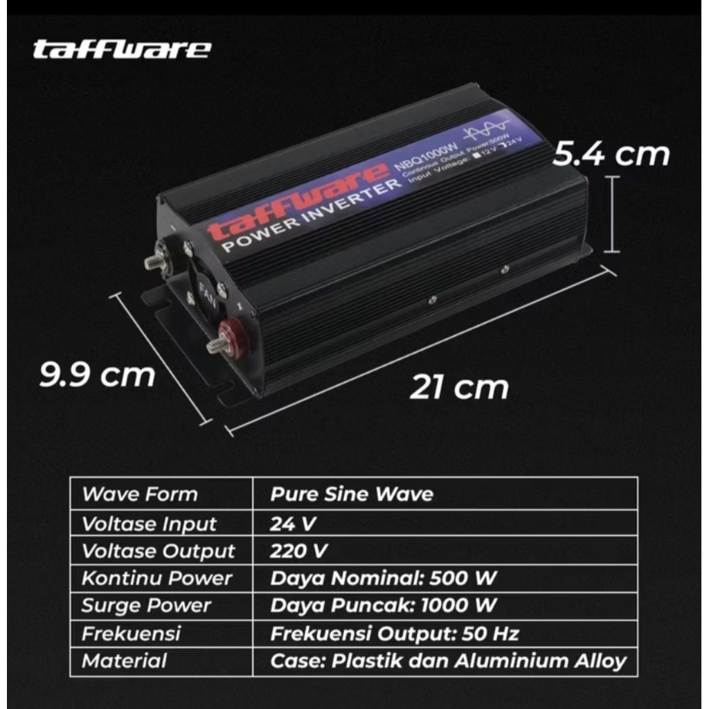 Power Inverter 1000W TAFFWARE