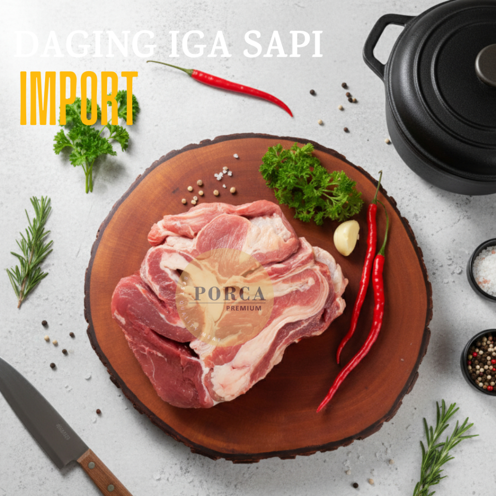 Daging semur rawon sop iga sapi 1kg tanpa tulang import