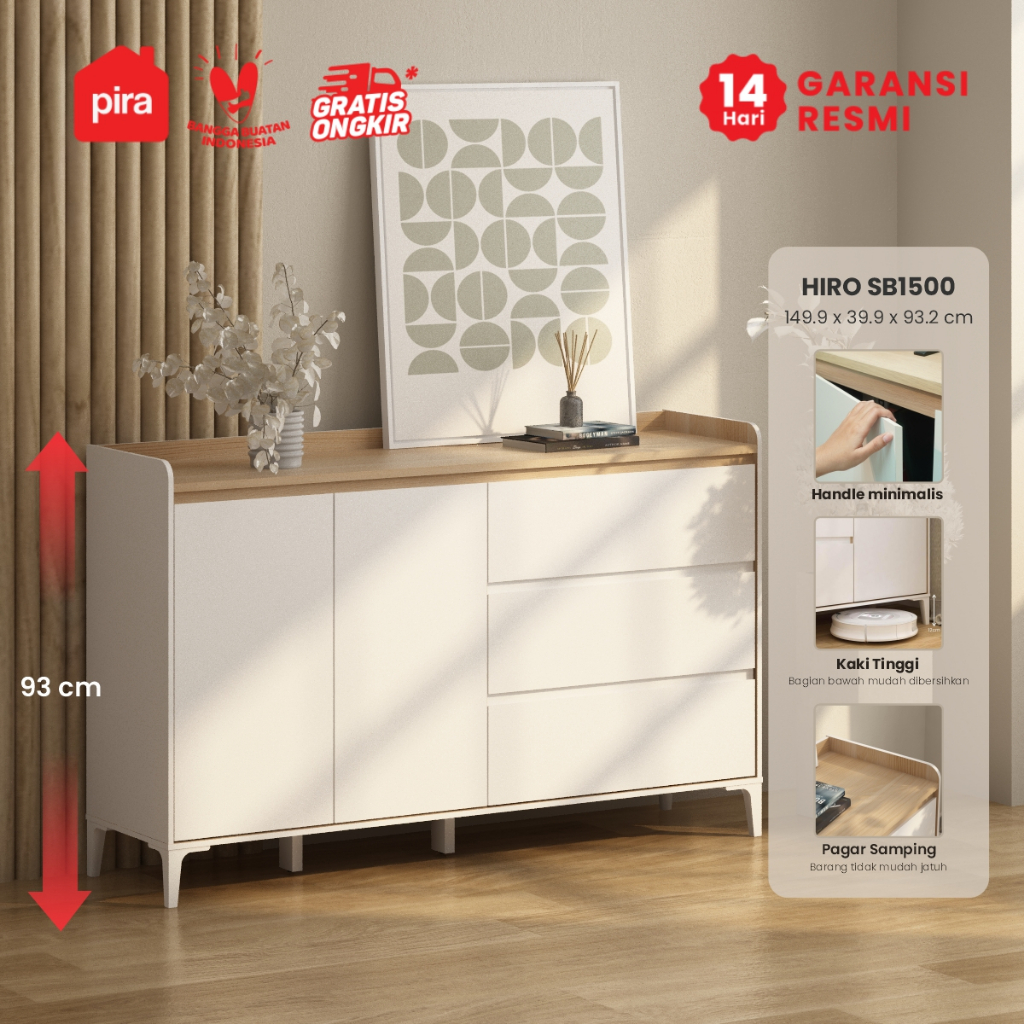 PIRA METROPOLIS OX -  HIRO SB1500 Bufet / Kabinet Dapur / Meja TV