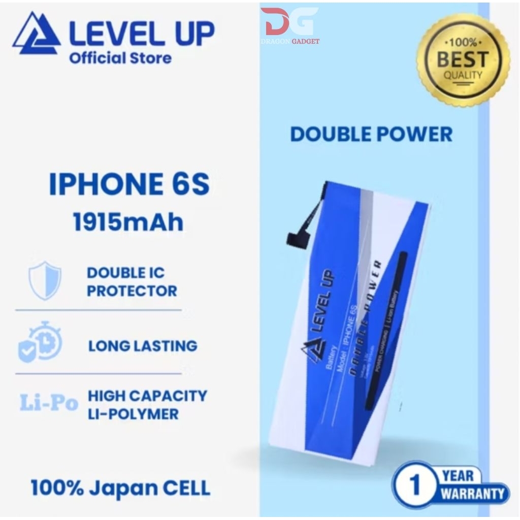 [drg] LEVEL UP BATRAI IPHONE 6S DOUBLE POWER