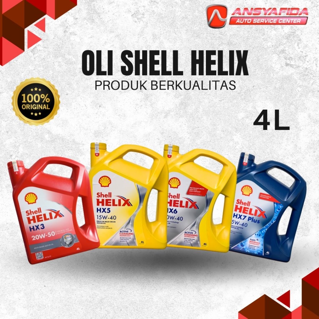 Shell Oli Mobil Berkualitas | Cocok Untuk Berbagai Mobil 1 & 4 Liter