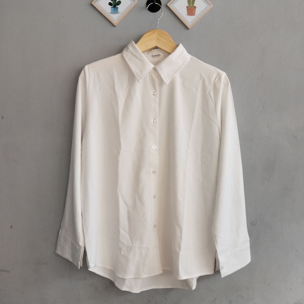 PL kemeja wanita amuu putih