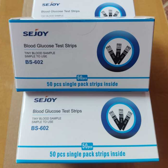 Sejoy Blood glucose test strip 50 pcs | strip gula darah | Alat cek gula darah
