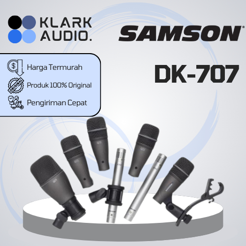 SAMSON DK 707 / DK707 / DK-707 Microphone Mic Set Drum ORIGINAL