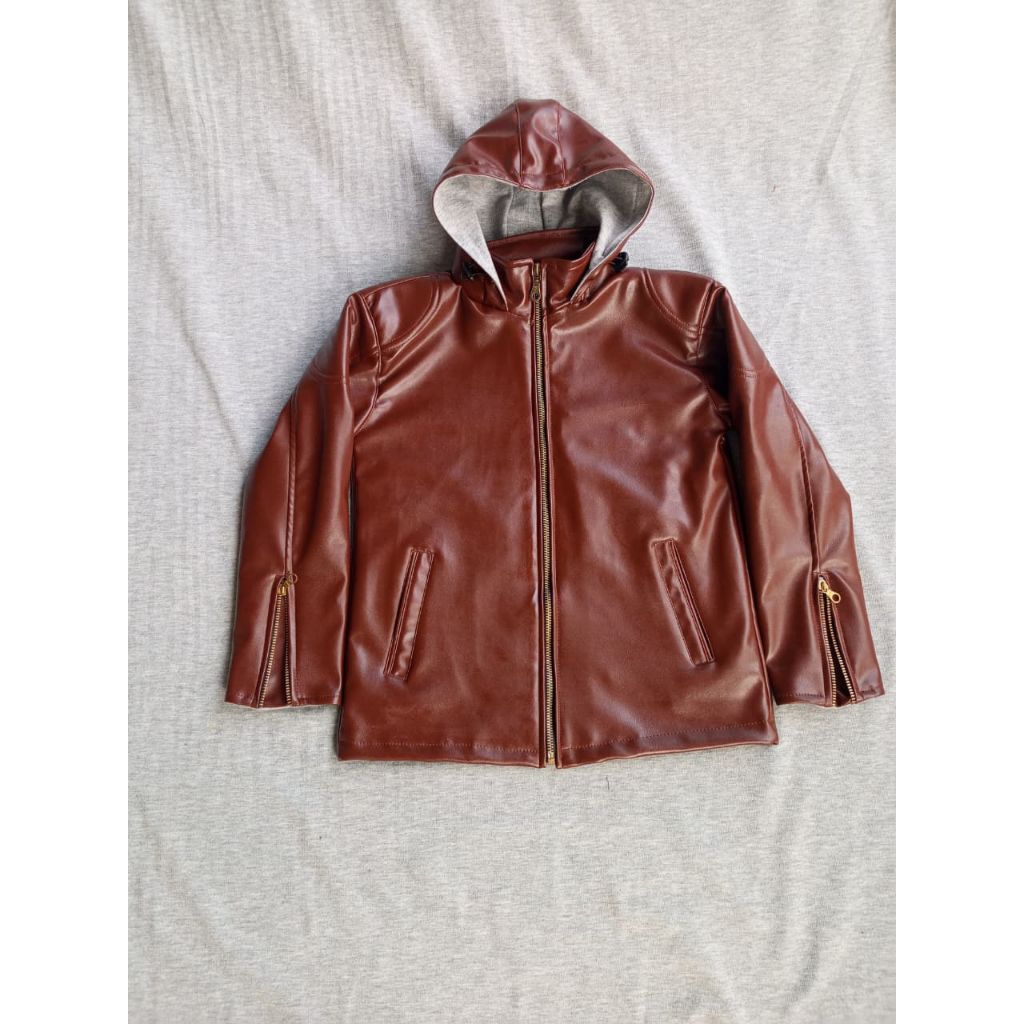 jaket kulit semi, jaket anak laki-laki dan perempuan, jaket dari umur 3-12 tahun jaket waterproof