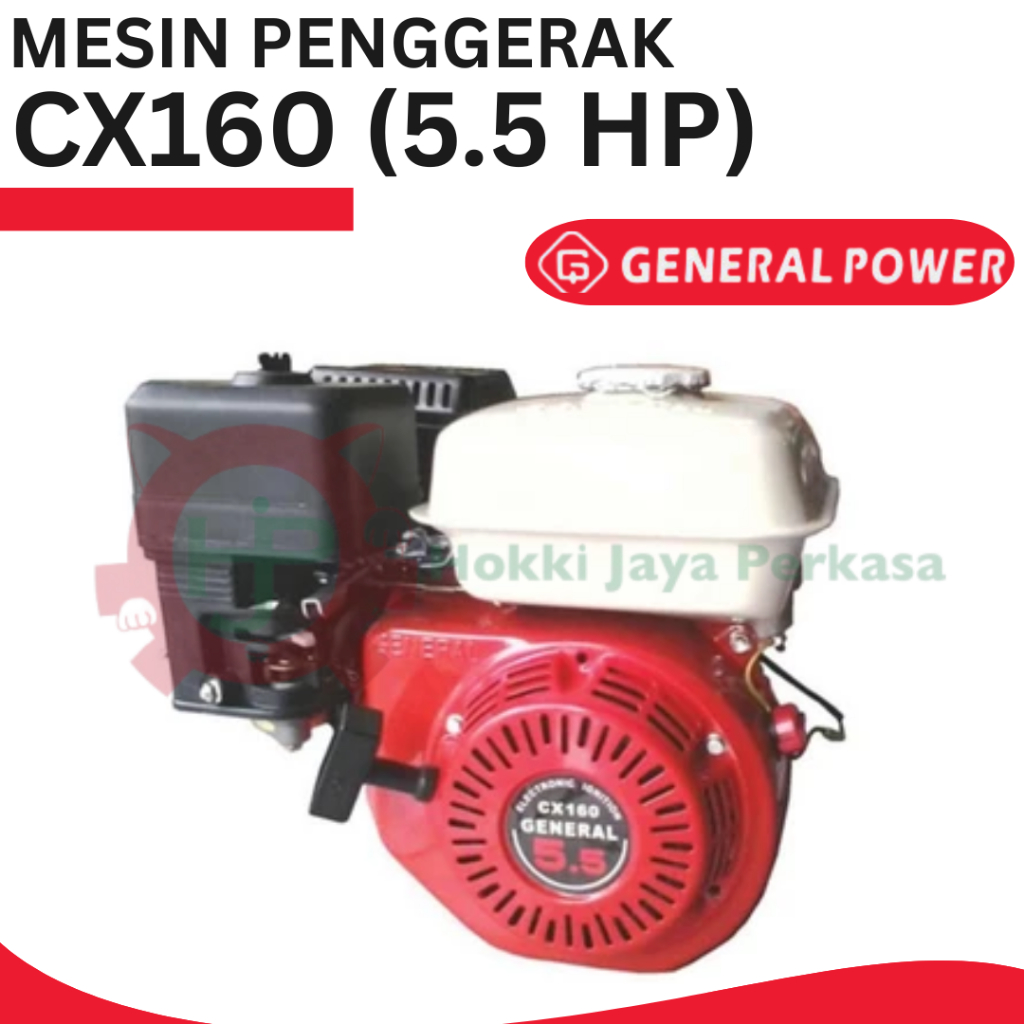 GENERAL POWER Gasoline Engine CX160 (5.5HP) Mesin Penggerak CX160 5.5HP General