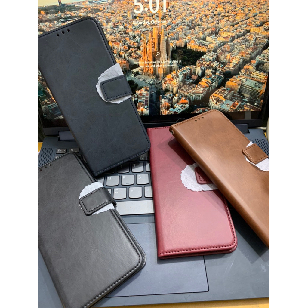 Flip cover SAMSUNG A03/A03CORE/A03S walet kulit leather casing dompet