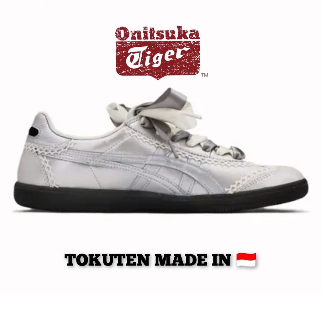 Sepatu Wanita Sneakers Original - Tokuten Silver Lace Original Onitsuka Tiger