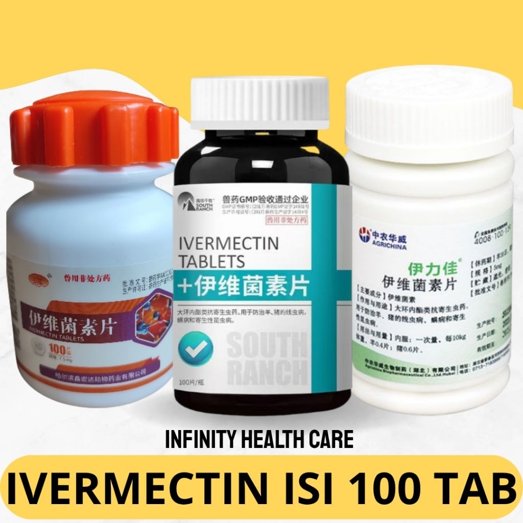 Iver Ivermectin Ivermectin Cacing Scabies Kudis Isi 100 Tablet