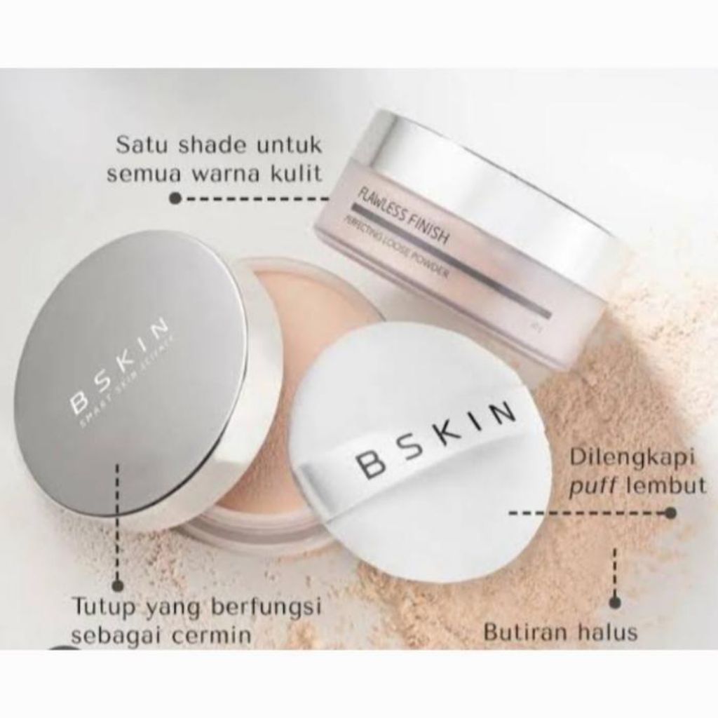 bedak bskin Loose powder ori 2027