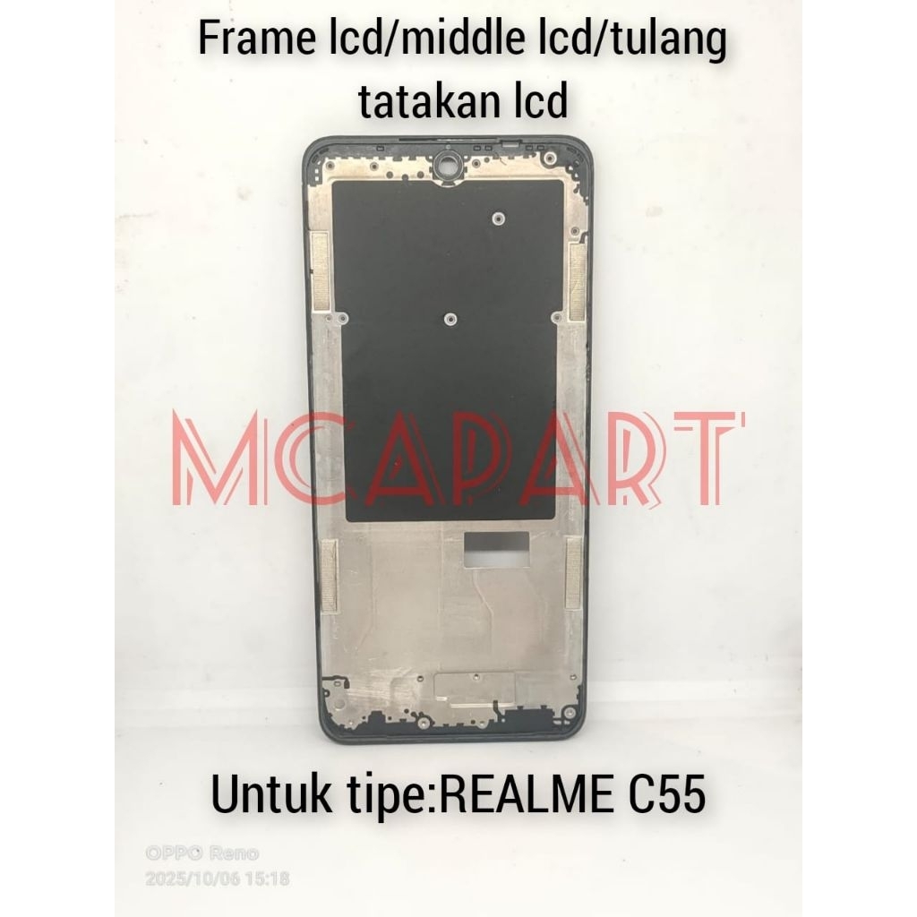 FRAME LCD/TULANG TATAKAN LCD/MIDDLE LCD REALME C55(ORI COPOTAN)