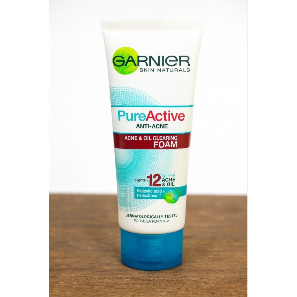 Garnier Pure Active Anti-Acne Foam | Sabun Muka Anti Jerawat & Minyak | Acne & Oil Clearing Foam Ori